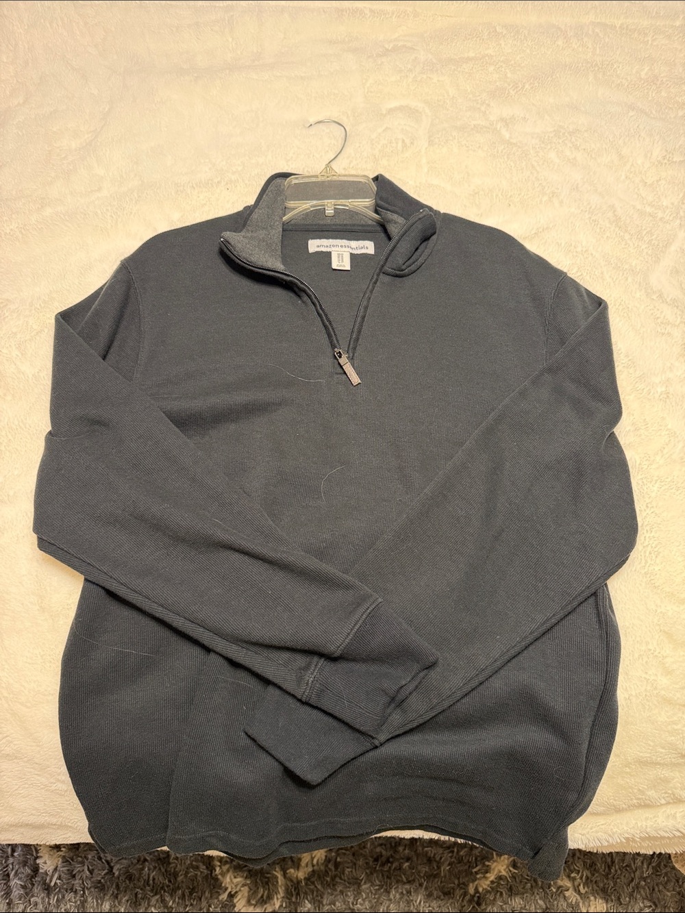 Amazon Essentials Men’s Quarter-Zip Sweater - Charcoal Gray